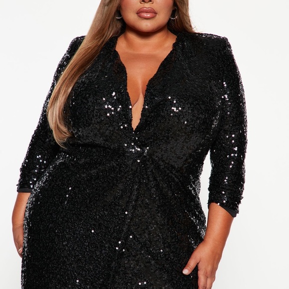 SEQUIN BLAZER DRESS - Picture 3 of 7